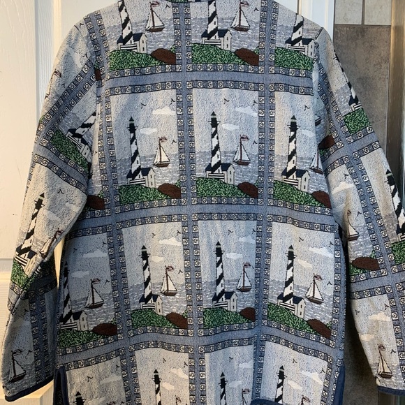 Vintage Blair Woven Lighthouse Jacket Women’s Size Large - Picture 2 of 6